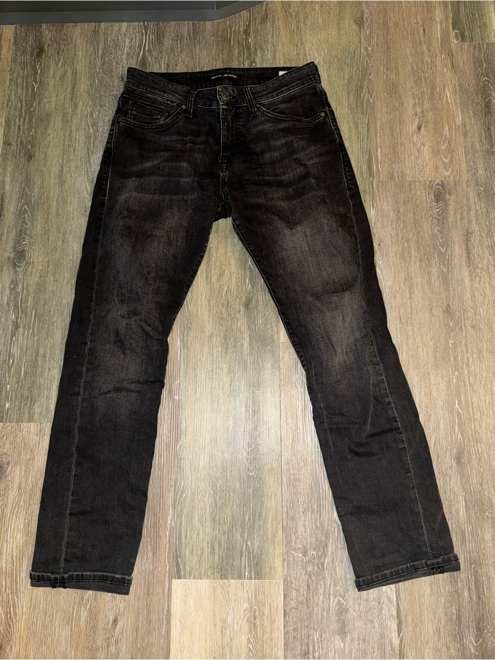 Mavi Men's Black Marcus Straight Slim Fit Jeans 30/30